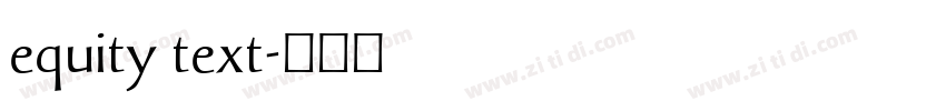 equity text字体转换